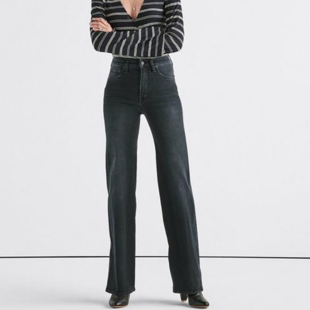 NEW Lucky Brand Ultra High Rise Bella Wide Leg 26